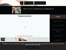 Tablet Screenshot of courcelles-beaute-institut.fr